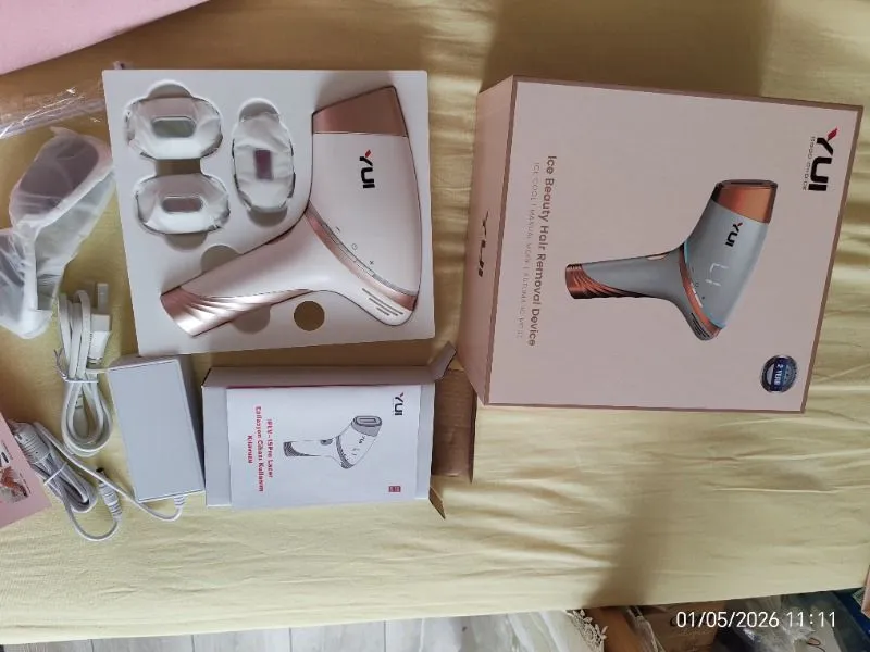 Yui IPLV15 Pro Vücut -Yüz- Bikini Başlıklı Ağrısız Otomatik ve Manuel Atım Buz Lazer Epilasyon Cihazı