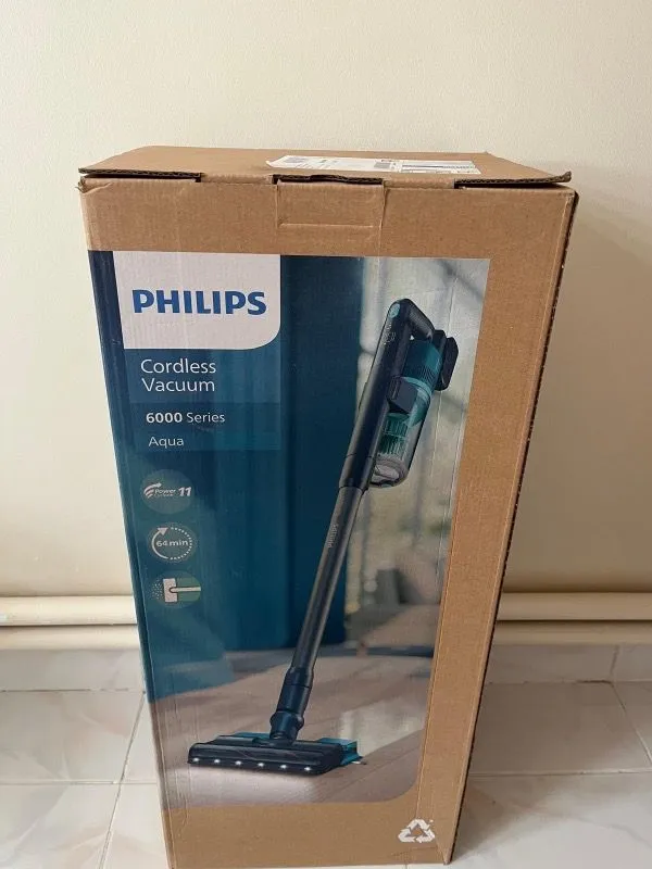 Philips 6000 Serisi Kablosuz Dikey Süpürge, PowerCyclone 11, Aqua Modül ile Kolay Mop, TriActive LED Başlık, 64 Dakika Kullanım, XC6553/01