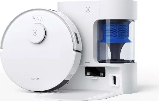 ECOVACS Akıllı Robot Süpürge, 8000Pa Emiş Gücü, 2’si 1 Arada Süpürme ve Paspaslama, TrueMapping Lazer Navigasyon, 300 Dakika Çalışma Süresi