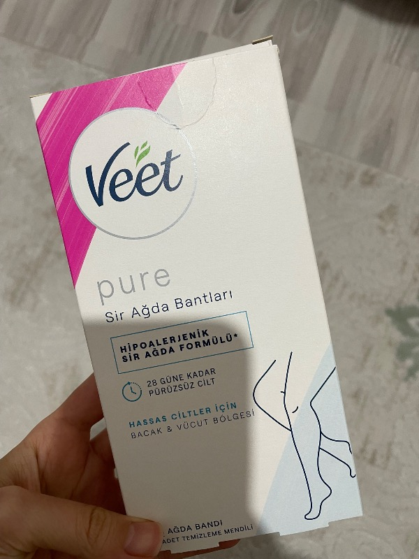 Veet Pure Hipoalerjenik Sir Ağda Bandı 16’lı Bikini & Koltuk Altı Bölgesi İçin Temizleme Mendili