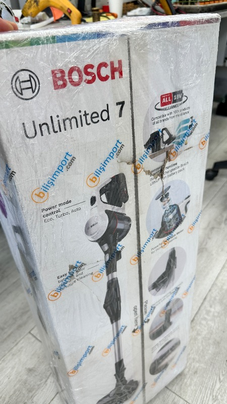 Bosch BBS712XTR Şarjlı Süpürge Unlimited 7, Siyah Toz Haznesi Var ve Güçlü Emiş Teknolojisi