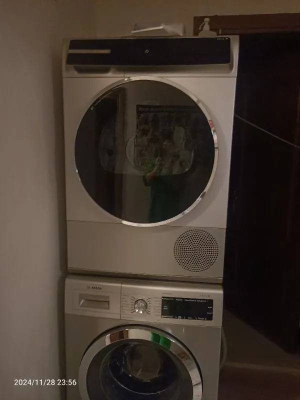 Bosch WQB245AXTR Serie 8 Isı Pompalı 9 kg Gümüş Kurutma Makinesi