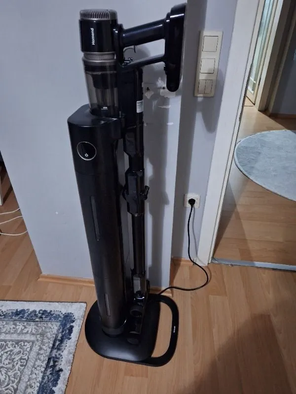 Homend Dustrider Pro 1270H Toz Istasyonlu Ergonomik Dikey Süpürge Siyah
