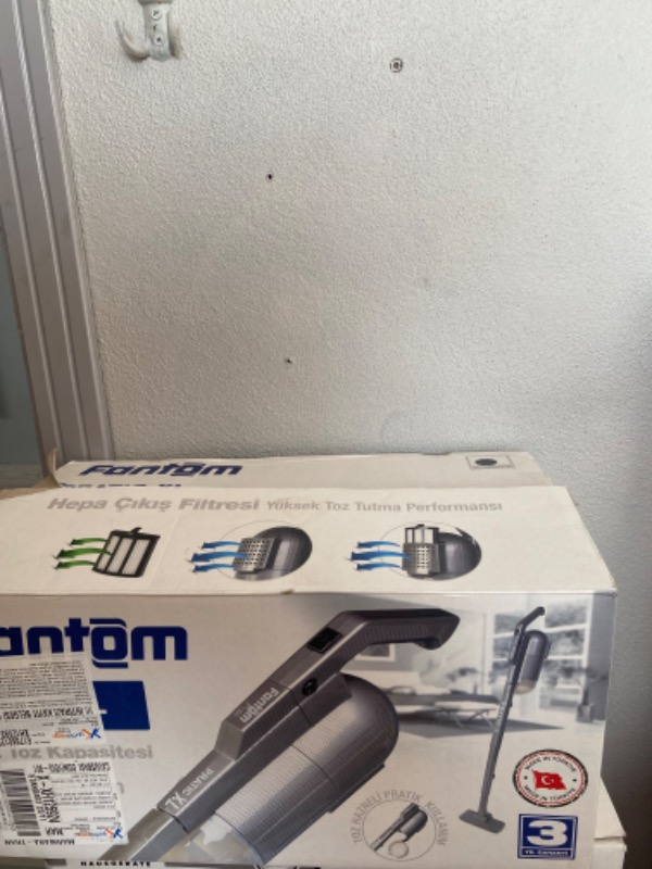 Fantom Pratik-XL P 1300 Dikey Süpürge 500 W Gri Toz Torbasız Kullanım ve