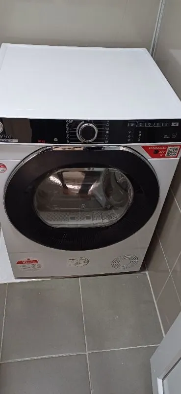 Hoover NDPEH10A2TCBEXSS 10 kg Wi-Fi Bağlantılı Isı Pompalı Kurutma Makinesi
