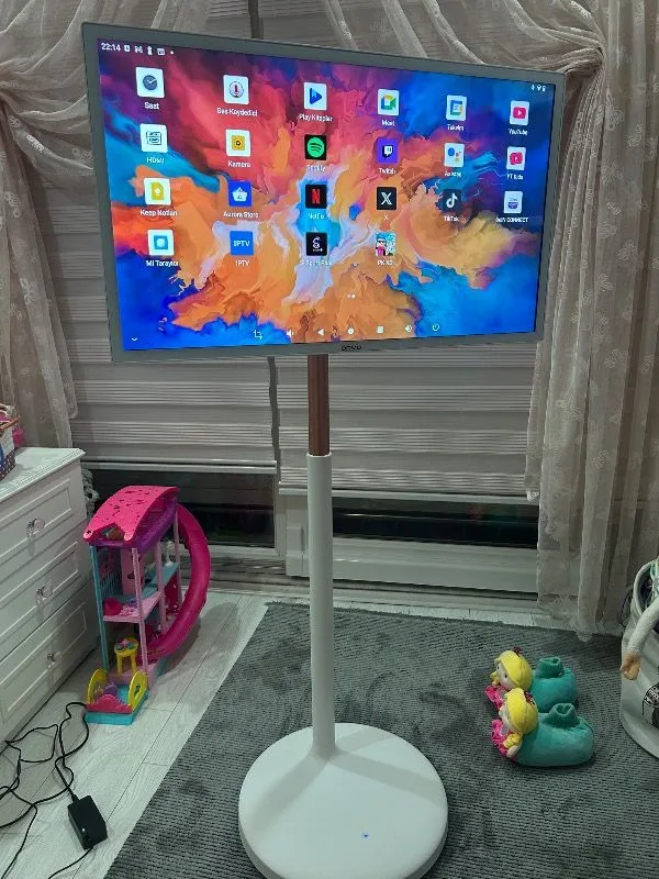 Onvo 32OVM6500X 32” 82 Ekran Slide&GoX Android 13 Smart LED Ekran ( Taşınabilir, Dokunmatik )