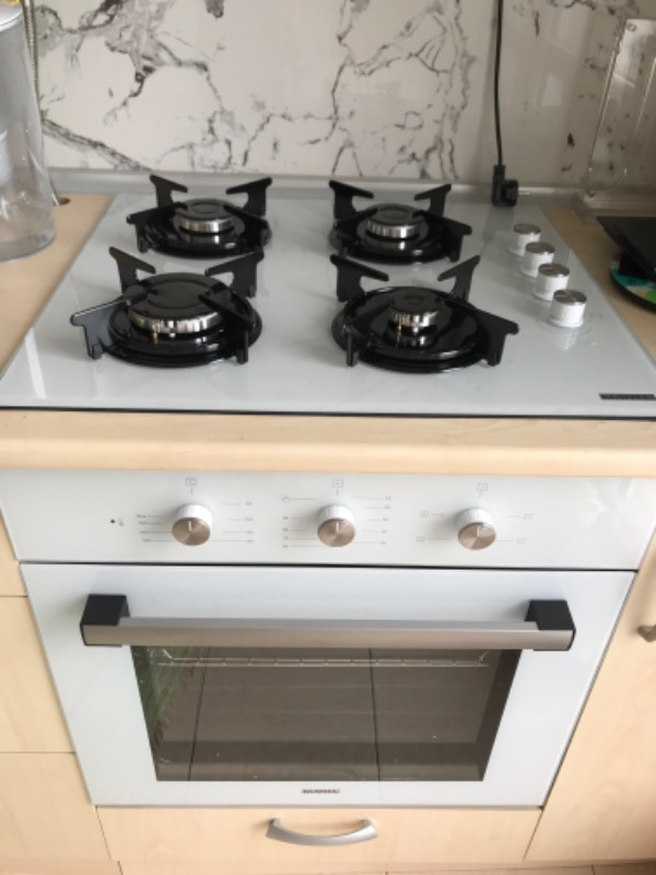Kumtel Beyaz Aspiratörlü Turbo Ankastre Set (B66 – SF2 (MT) + DS6-905W + KO-40TAHDF)