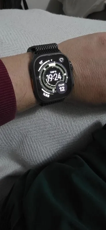Apple Watch Ultra 3 Gps + Cellular, Kasa ve Natürel titanyum Milano loop – boy