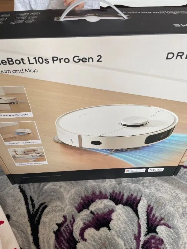 Dreame L10s Pro Gen 2 Robot Süpürge Beyaz, 7.000PA Emiş Gücü