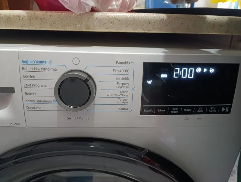 Beko CMXD 9100 9 Kg Çamaşır Makinesi A Enerji Sınıfı 1000 Devir Hızı ile Beyaz Renk