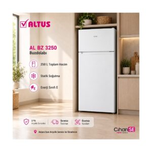 Altus Al Bz 3250 250 L Statik Çift Kapılı Buzdolabı HBCV0000IKDV9K