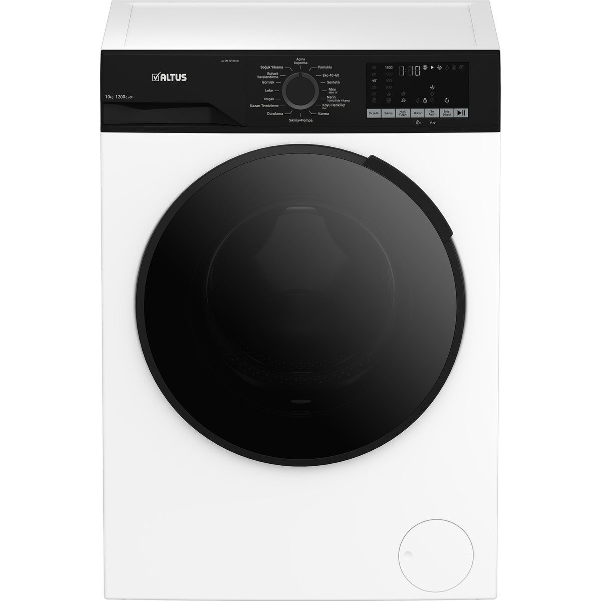 Altus AL CM 101254 D 1200 Devir 10 Kg Çamaşır Makinesi HBCV000095GDWG