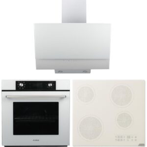 Alveus Elegance Beyaz Elektrikli 3'lü Cam Dijital Ankastre Set (AD30-VİTRO-MFA627) HBCV0000FZP11P