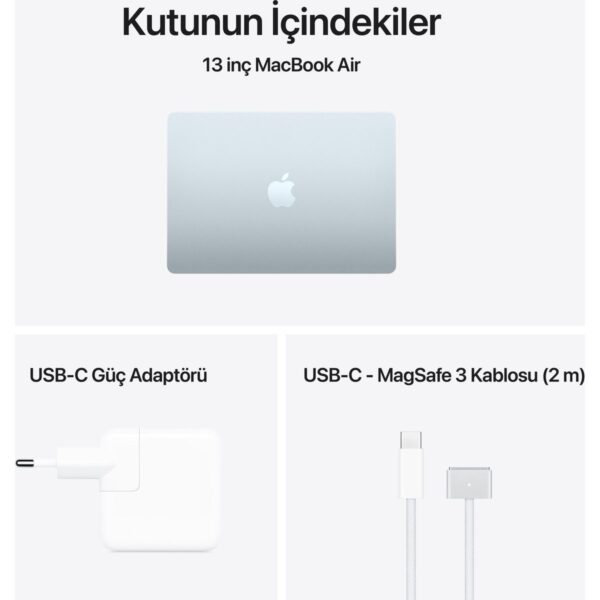 Apple MacBook Air M5 16GB 512GB SSD macOS 13″ Taşınabilir Bilgisayar Gök Mavisi MDHH4TU/A