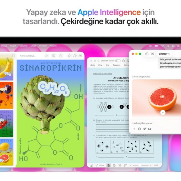 Apple MacBook Neo A18 Pro 8GB 512GB SSD macOS 13″ Taşınabilir Bilgisayar Gümüş MHFC4TU/A