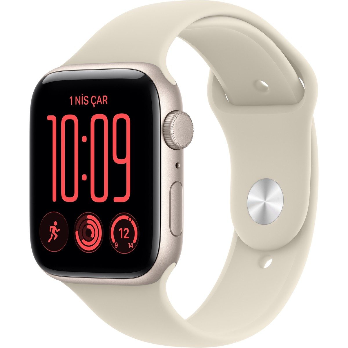 Apple Watch Se 3 Gps, 40 mm Yıldız Işığı Alüminyum Kasa ve Kum Beji Spor Kordon - S/m Yıldız Işığı - Kum Beji
