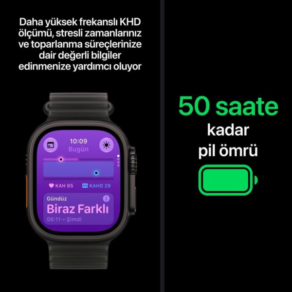 Apple Watch Ultra 4 Gps + Cellular, 49 mm Natürel Titanyum Kasa ve Çöl Rengi Alpine Loop – Orta Boy