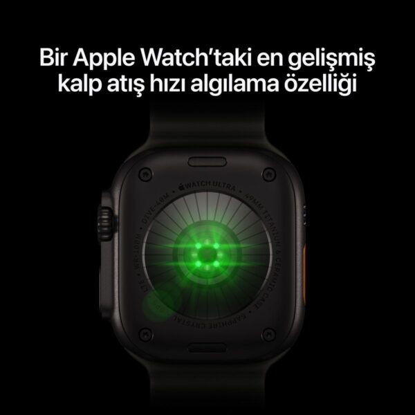 Apple Watch Ultra 4 Gps + Cellular, 49 mm Siyah Titanyum Kasa ve Burgonya Trail Loop – M/l
