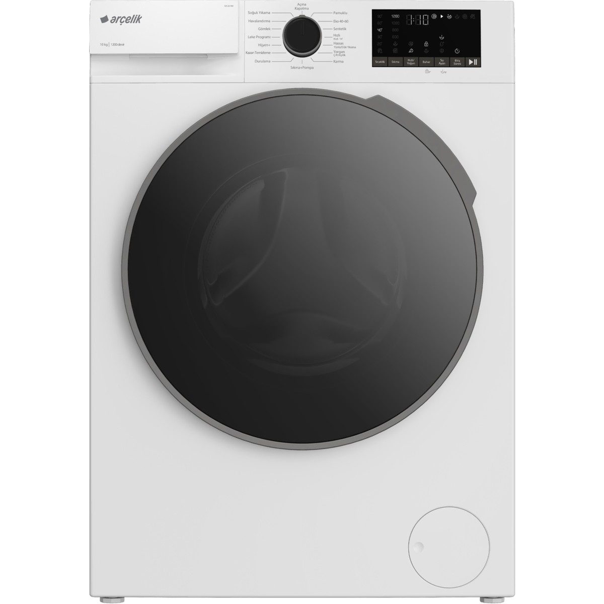 Arçelik 10 Kg Yıkama Kapasiteli Çamaşır Makinesi B Enerji Sınıfı 1200 Devir Hızı HBCV00006O3FTJ