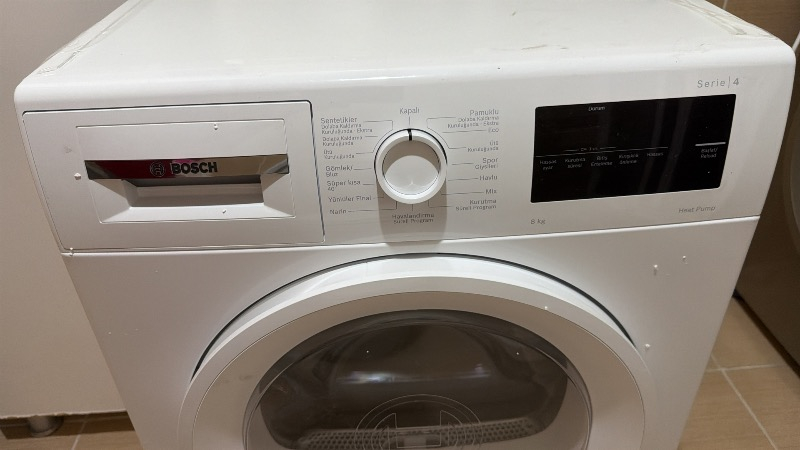 Bosch WTH22202TR Seri 4 8 kg Isı Pompalı Kurutma Makinesi A Enerji Sınıfı ile Yüksek Performans