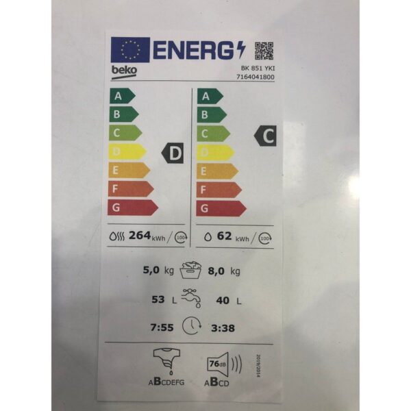 Beko Bk 851 Ykı Kurutmalı Çamaşır Makinası