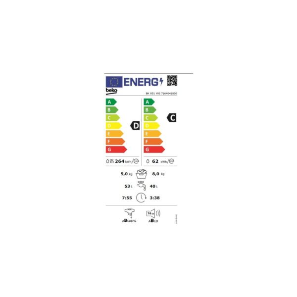 Beko Bk 851 Ykı Kurutmalı Çamaşır Makinası