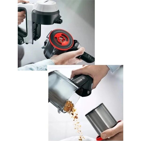 Bosch BCS711XXL Beyaz Şarjlı Dik Süpürge Unlimited 7 0,30 L Toz Haznesi ile Güçlü Temizlik