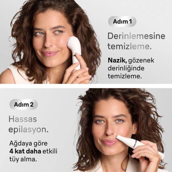 Braun FaceSpa Yüz Epilatörü, Yüz Temizleme Başlığı, 810