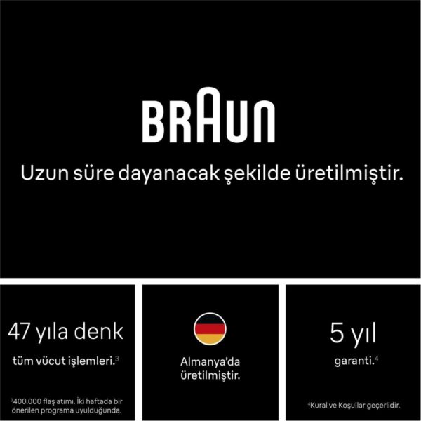Braun Ipl Silk·expert Pro 5 Beyaz Kablolu IPL Cihazı, Cilt Temas Sensörü ve 3 Başlık ile Etkili Tüy Alma PL5311