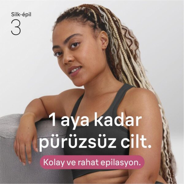 Braun Silk·épil 3 Kablolu Epilatör, Kalıcı Pürüzsüz Cilt, 3-031
