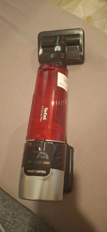Tefal TY2098WO X-Force Flex 9.60 Kırmızı Dikey Süpürge HEPA Filtreli Kablosuz Kullanım ve Yüksek Kapasite