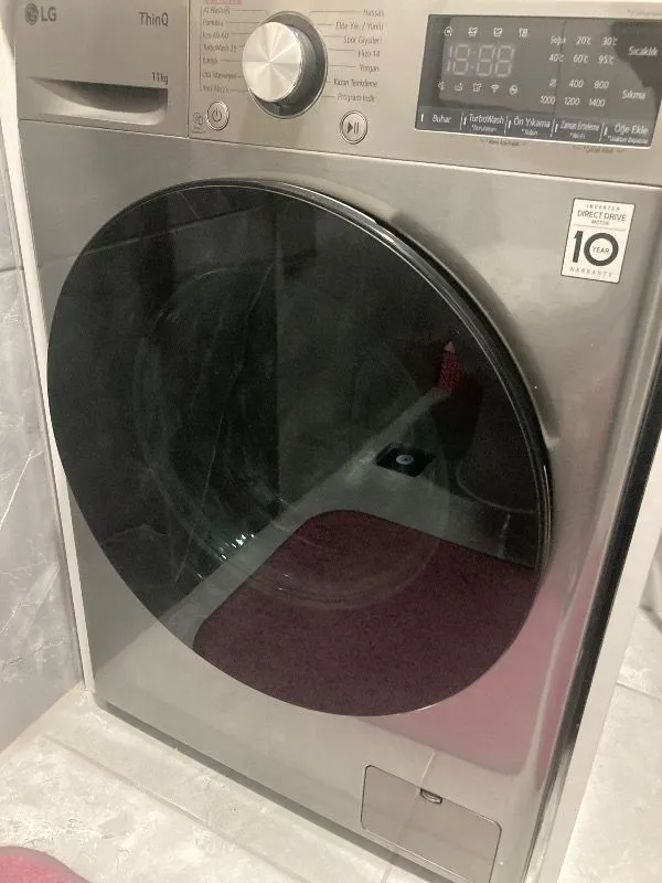 LG F4Y7EYWYP 11 kg 1400 Devir Enerji Sınıfı A Çamaşır Makinesi Yıkama Kapasitesi ile Güçlü Performans