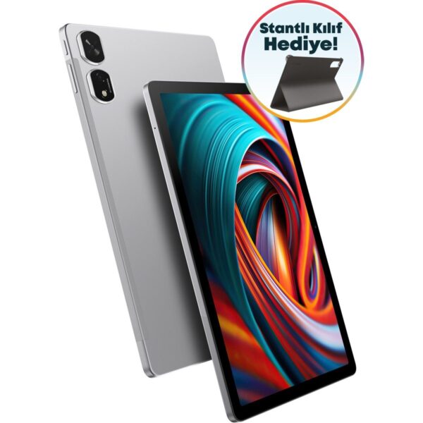 CASPER VIA S50 4GB RAM 128GB 11″ Fhd+ Tablet Android 14 ile Gümüş Renkli Ekran