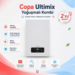 Copa Ultimix Premix 24/24 Kw Tam Yoğuşmalı Kombi (Baca Seti Dahil) HBCV0000FRJDYO