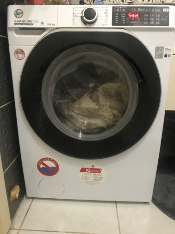 Hoover HDQ 4119AMBS/1-S 11 kg Yıkama 9 kg Kurutma Wi-Fi Bağlantılı 1400 Devir Kurutmalı Çamaşır Makinesi