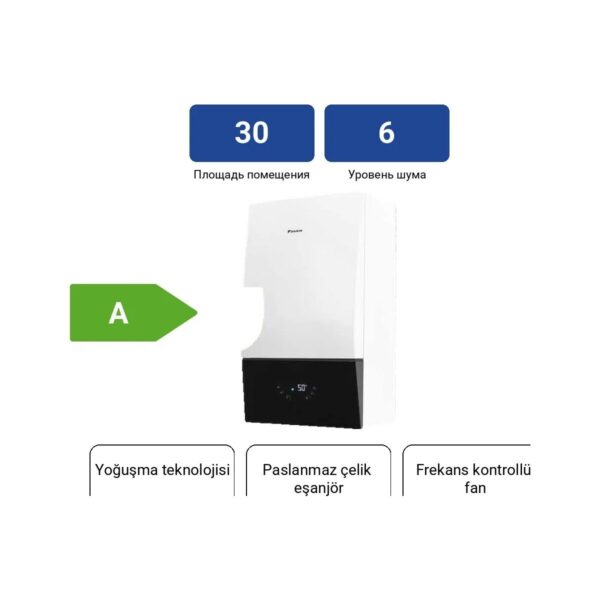 Daikin Premix VZ 30 KW Tam Yoğuşmalı Kombi Bacalı Isıtma Tekniği ile Yüksek Kapasite