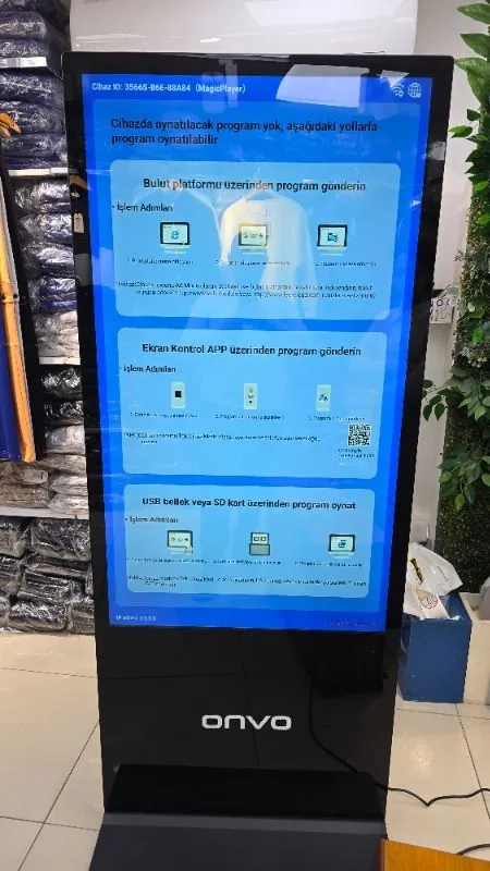 Onvo 55OVIN6000E 55″ İç Mekan 400 Nits LED Ekran