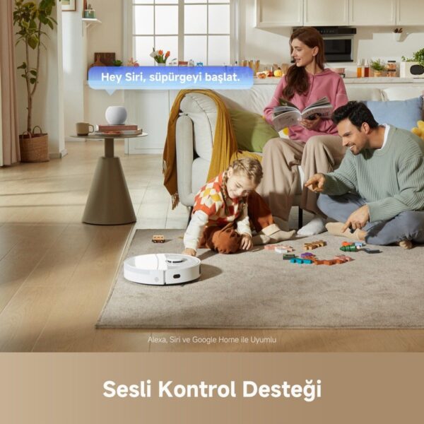 Dreame L40 Plus Robot Süpürge 13000PA Emiş Gücü ile Akıllı Navigasyon Düz Zemin Kullanımı