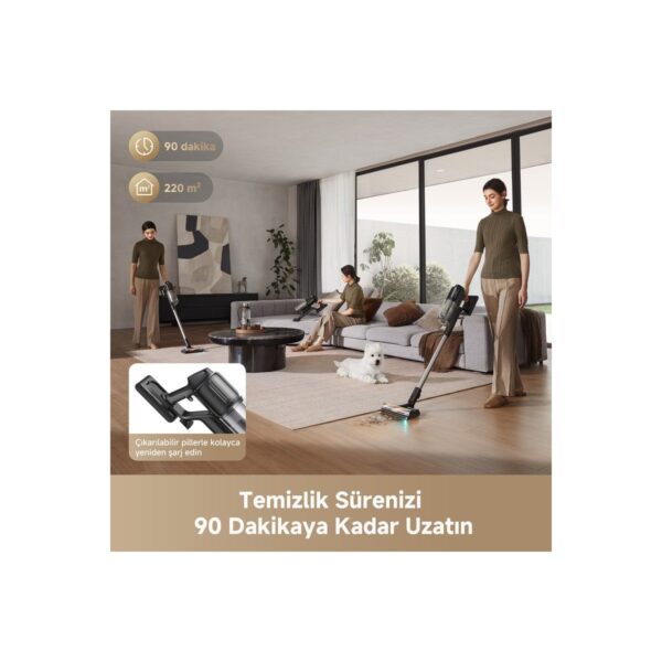 Dreame R20 Ultra Kablosuz Dikey Süpürge 0.6 L Toz Hacmi