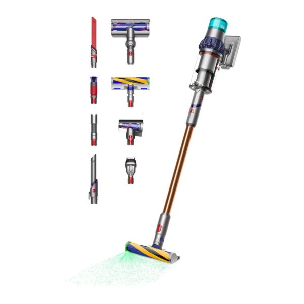 Dyson V15 Detect™ Absolute Prusya Mavisi 29.6 V Güç Değeri ile Dikey Kullanım İçin HEPA Filtreli Süpürge