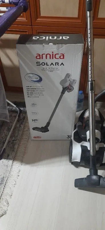 Arnica Solara ET13452 Şarjlı Dik Süpürge Beyaz