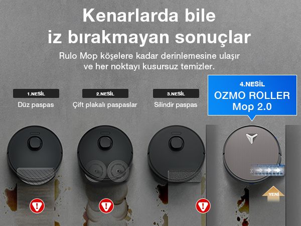 ECOVACS DEEBOT Robot Süpürge ve Paspas PowerBoost