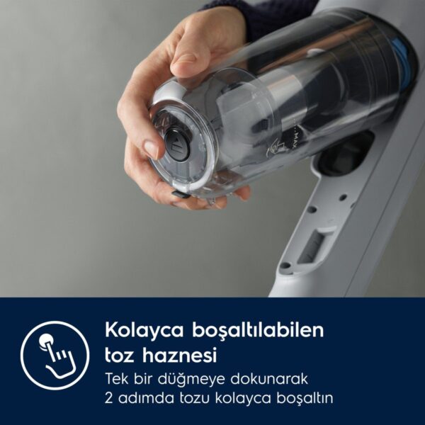 Electrolux EP71AB14UG Animal 700 Serisi Çok Hafif(2.2 Kg) ve Güçlü Dikey Şarjlı Süpürge- 10 Yıl Motor Garantili