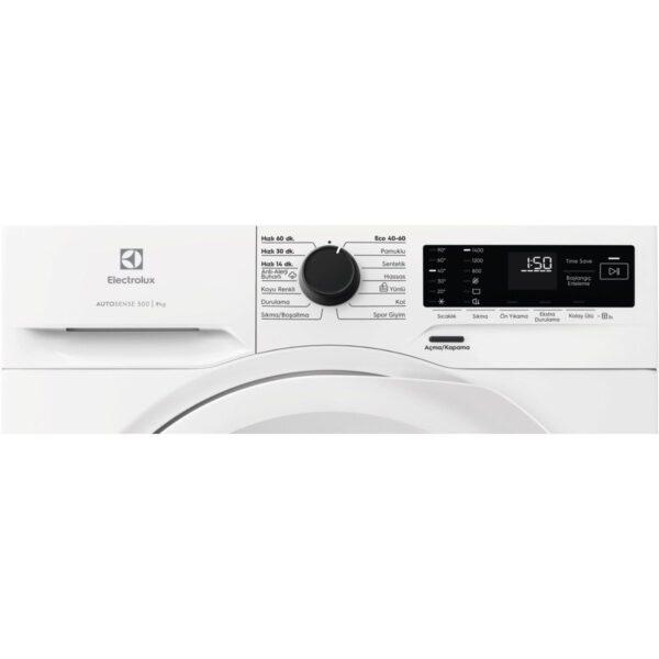 Electrolux EWZF549WT 9 kg 1400 Devir TimeCare 14/30/60 dk Hızlı Yıkama Buharlı Anti Alerji Programlı Inverter Çamaşır Makinesi