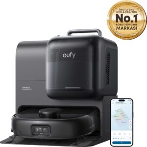 Eufy Omni E28 20.000 Pa, Halı ve Koltuk Yıkamalı Robot Süpürge HBCV0000DF6WJ5