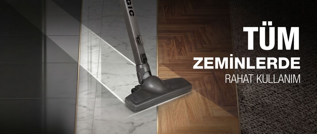 Fantom Magıc P 3000 Toz Torbasız Dikey Süpürge Antrasit 1 Litre Toz Hacmi ve Yüksek Emiş Gücü