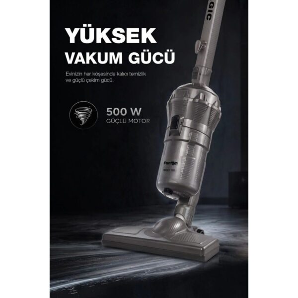 Fantom Magıc P 3000 Toz Torbasız Dikey Süpürge Antrasit 1 Litre Toz Hacmi ve Yüksek Emiş Gücü