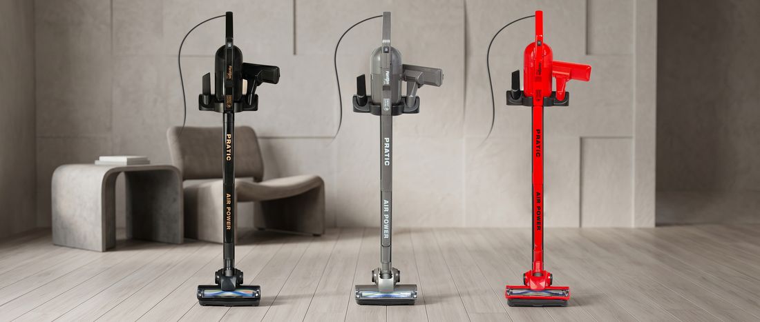 Fantom Pratic Aır Power P 1250 Siyah Torbasız Dönebilen Turbo Başlıklı Dikey Süpürge