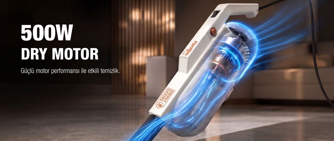 Fantom Praticmop P 1400 Elektrikli Süpürge Krem