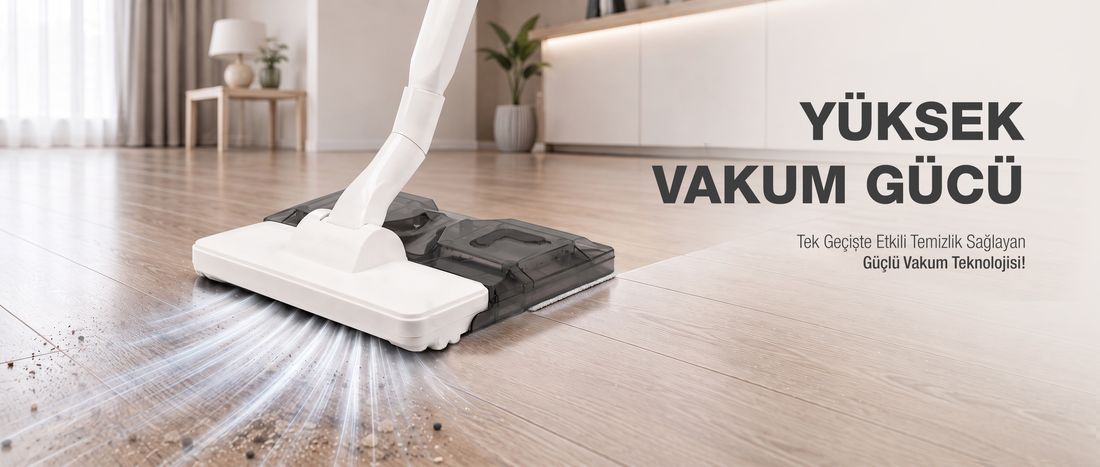 Fantom Praticmop P 1400 Elektrikli Süpürge Krem
